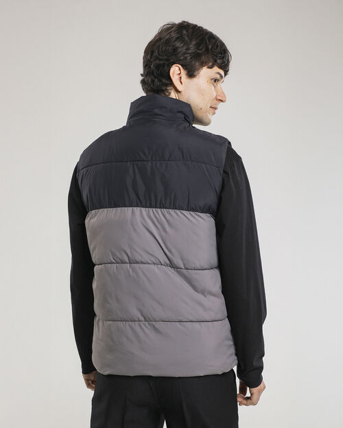 Chaleco Abullonado Gris
